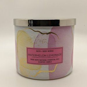 NEW - Bath & Body Works/White Barn Watermelon Lemonade 3 Wick Candle